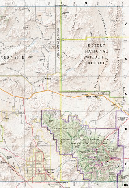 Nevada Atlas & Gazetteer Page 65 Preview 1