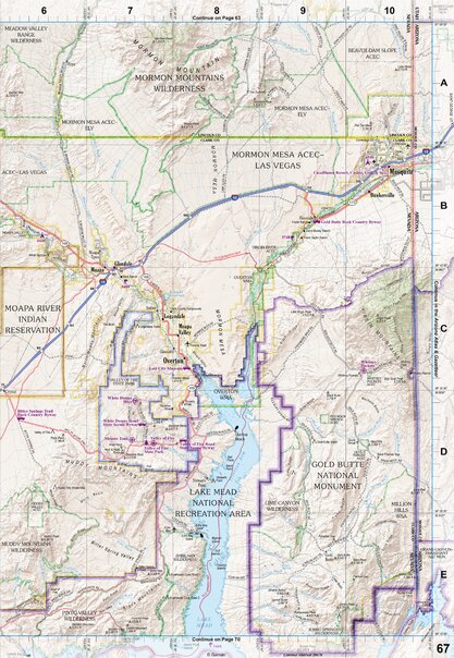 Nevada Atlas & Gazetteer Page 67 Preview 1