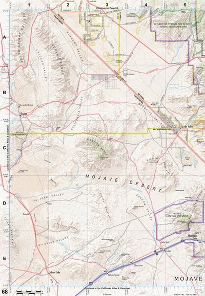 Nevada Atlas & Gazetteer Page 68 Preview 1