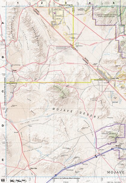 Nevada Atlas & Gazetteer Page 68 Preview 1