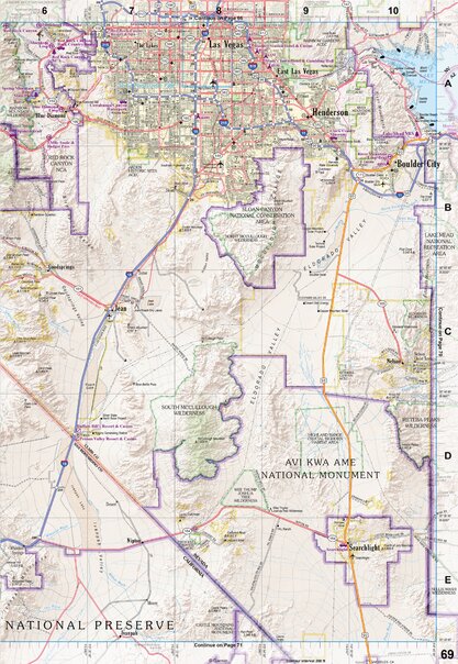Nevada Atlas & Gazetteer Page 69 Preview 1
