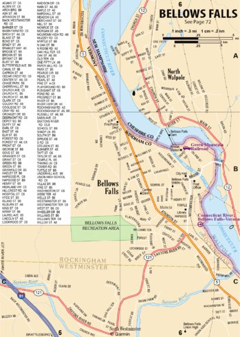 New Hampshire/Vermont Atlas & Gazetteer- Bellows Falls VT Preview 1