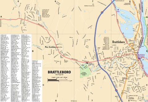 New Hampshire/Vermont Atlas & Gazetteer- Brattleboro VT Preview 1