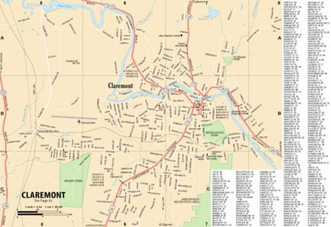New Hampshire/Vermont Atlas & Gazetteer- Claremont NH Preview 1