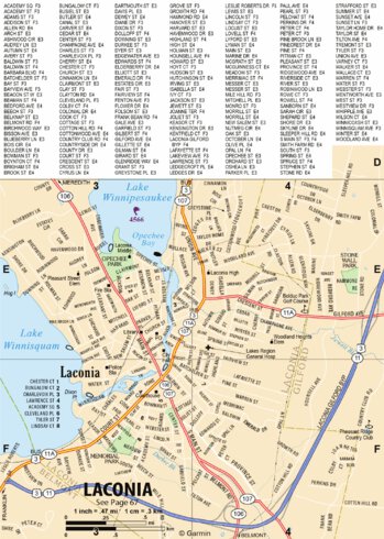 The New International Atlas ハードカバー 地図 New Hampshire/Vermont Atlas & Gazetteer- Laconia NH Map by Garmin