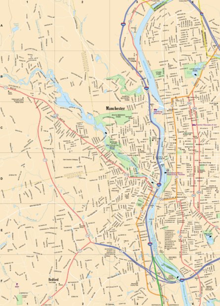 New Hampshire/Vermont Atlas & Gazetteer- Manchester NH 1 Preview 1