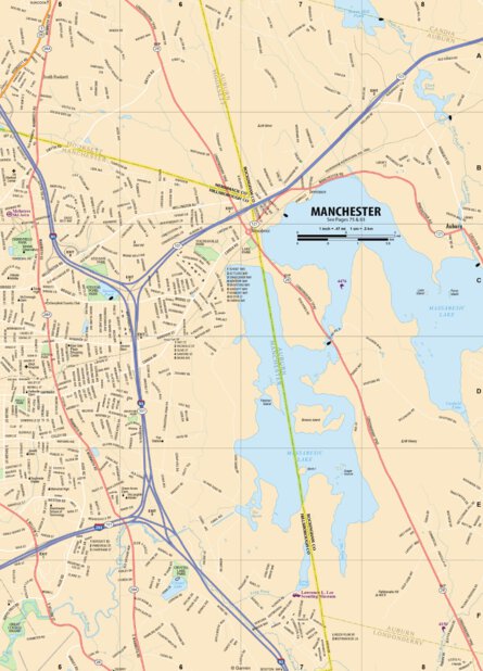 New Hampshire/Vermont Atlas & Gazetteer- Manchester NH 2 Preview 1