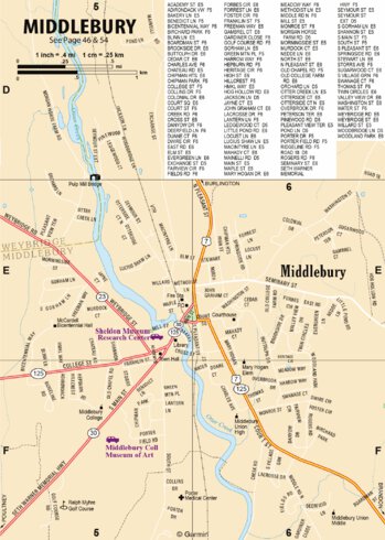 New Hampshire/Vermont Atlas & Gazetteer- Middlebury VT Preview 1