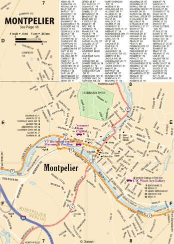 New Hampshire/Vermont Atlas & Gazetteer- Montpelier VT Preview 1