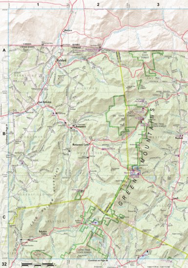 New Hampshire/Vermont Atlas & Gazetteer Page 32 Preview 1