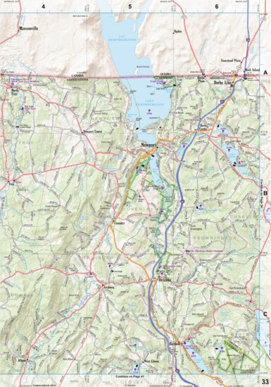 New Hampshire/Vermont Atlas & Gazetteer Page 33 Preview 1