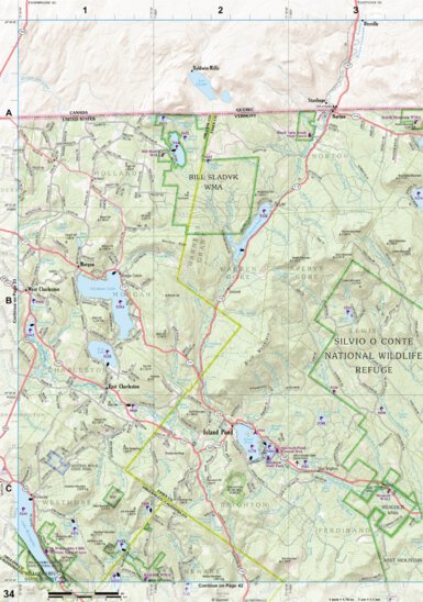 New Hampshire/Vermont Atlas & Gazetteer Page 34 Preview 1