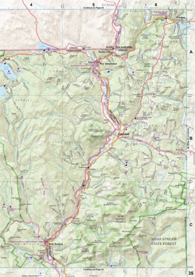 New Hampshire/Vermont Atlas & Gazetteer Page 35 Preview 1