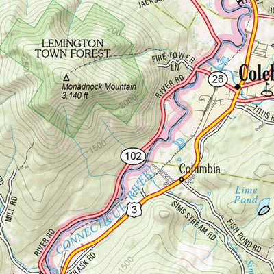New Hampshire/Vermont Atlas & Gazetteer Page 35 Preview 2