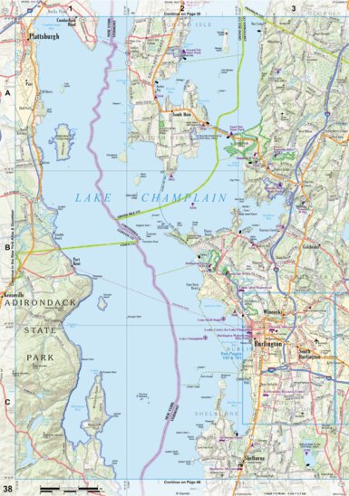 New Hampshire/Vermont Atlas & Gazetteer Page 38 Preview 1