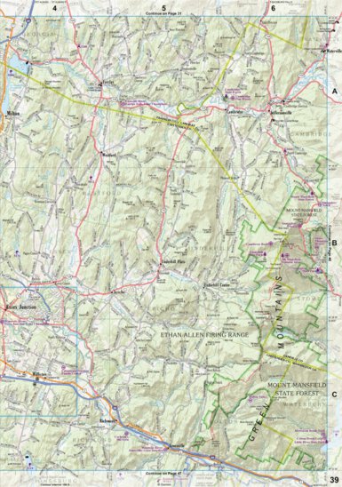 New Hampshire/Vermont Atlas & Gazetteer Page 39 Preview 1