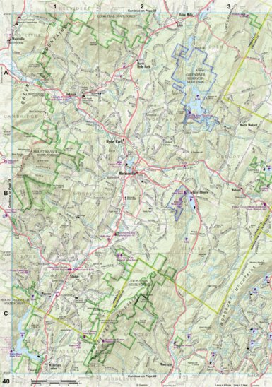 New Hampshire/Vermont Atlas & Gazetteer Page 40 Preview 1