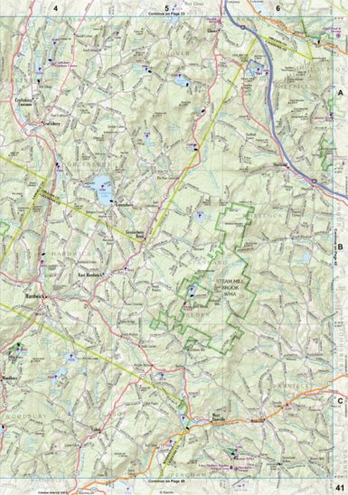New Hampshire/Vermont Atlas & Gazetteer Page 41 Preview 1