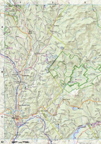 New Hampshire/Vermont Atlas & Gazetteer Page 42 Preview 1