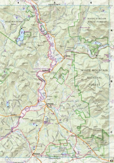 New Hampshire/Vermont Atlas & Gazetteer Page 43 Preview 1