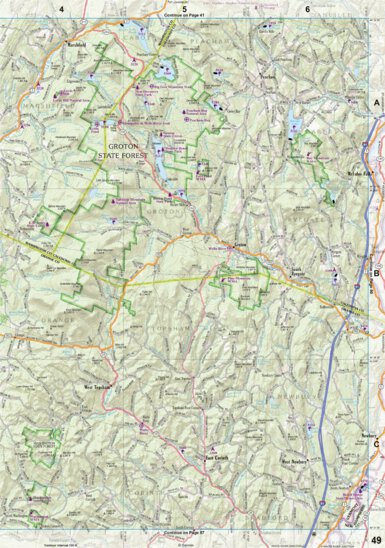 New Hampshire/Vermont Atlas & Gazetteer Page 49 Preview 1