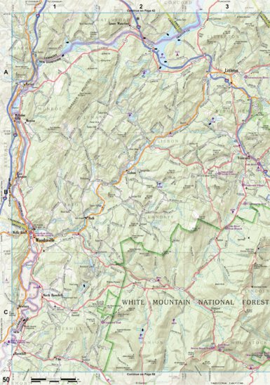 New Hampshire/Vermont Atlas & Gazetteer Page 50 Preview 1