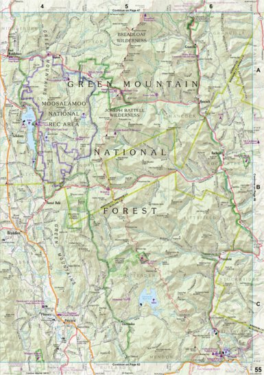 New Hampshire/Vermont Atlas & Gazetteer Page 55 Preview 1