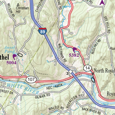 New Hampshire/Vermont Atlas & Gazetteer Page 56 Preview 2