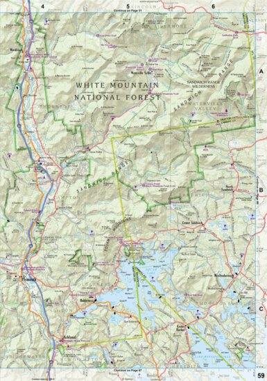 New Hampshire/Vermont Atlas & Gazetteer Page 59 Preview 1