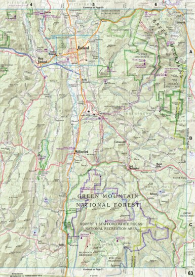 New Hampshire/Vermont Atlas & Gazetteer Page 63 Preview 1
