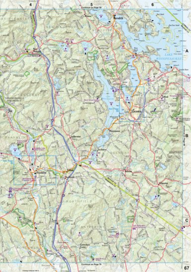 New Hampshire/Vermont Atlas & Gazetteer Page 67 Preview 1
