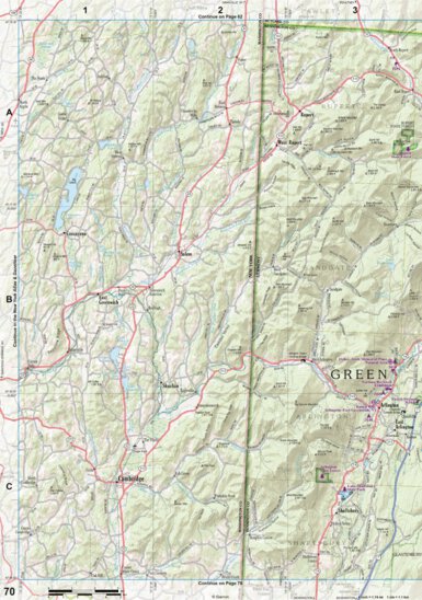 New Hampshire/Vermont Atlas & Gazetteer Page 70 Preview 1