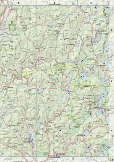 New Hampshire/Vermont Atlas & Gazetteer Page 73 Preview 1