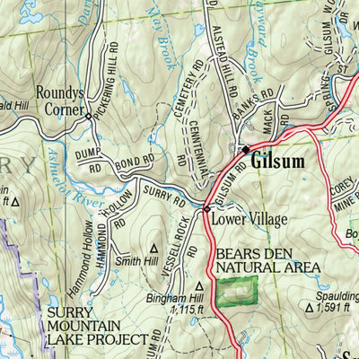 New Hampshire/Vermont Atlas & Gazetteer Page 73 Preview 3