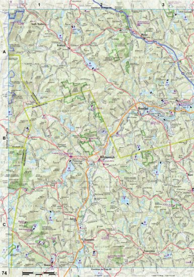 New Hampshire/Vermont Atlas & Gazetteer Page 74 Preview 1