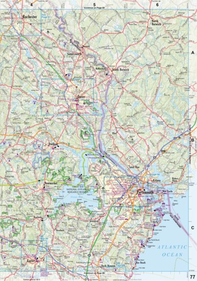 New Hampshire/Vermont Atlas & Gazetteer Page 77 Preview 1