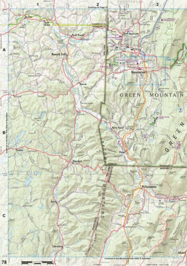 New Hampshire/Vermont Atlas & Gazetteer Page 78 Preview 1