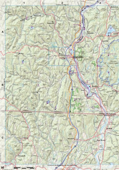 New Hampshire/Vermont Atlas & Gazetteer Page 80 Preview 1