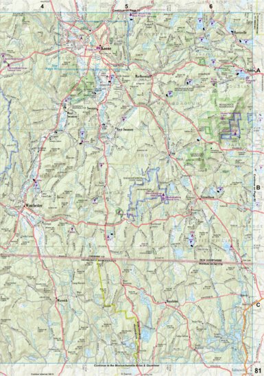 New Hampshire/Vermont Atlas & Gazetteer Page 81 Preview 1