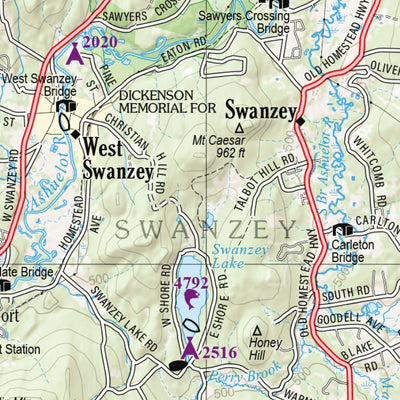 New Hampshire/Vermont Atlas & Gazetteer Page 81 Preview 3