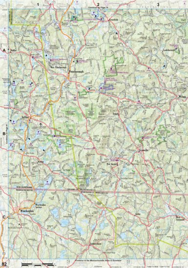 New Hampshire/Vermont Atlas & Gazetteer Page 82 Preview 1