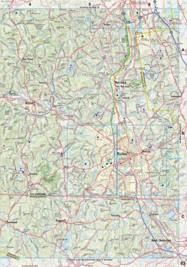 New Hampshire/Vermont Atlas & Gazetteer Page 83 Preview 1