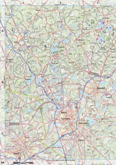 New Hampshire/Vermont Atlas & Gazetteer Page 84 Preview 1