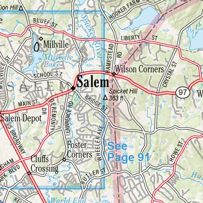 New Hampshire/Vermont Atlas & Gazetteer Page 84 Preview 2