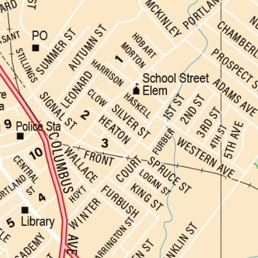Detailed Rochester Nh Map New Hampshire/Vermont Atlas & Gazetteer- Rochester NH Map by Garmin ...