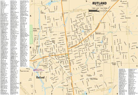 New Hampshire/Vermont Atlas & Gazetteer- Rutland VT Preview 1