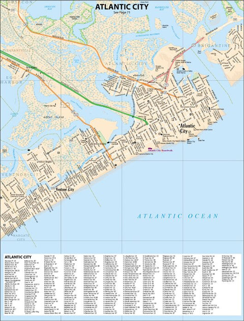New Jersey Atlas & Gazetteer - Atlantic City Preview 1