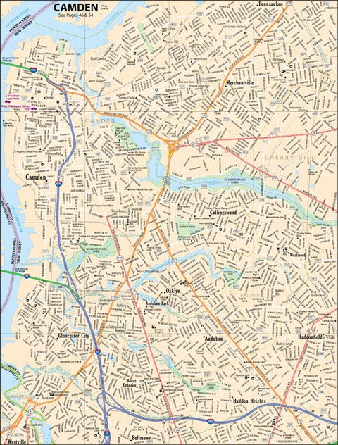 New Jersey Atlas & Gazetteer - Camden Preview 1