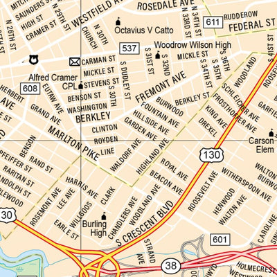 New Jersey Atlas & Gazetteer - Camden Preview 3