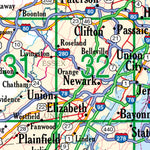 New Jersey Atlas & Gazetteer Overview Map Preview 3